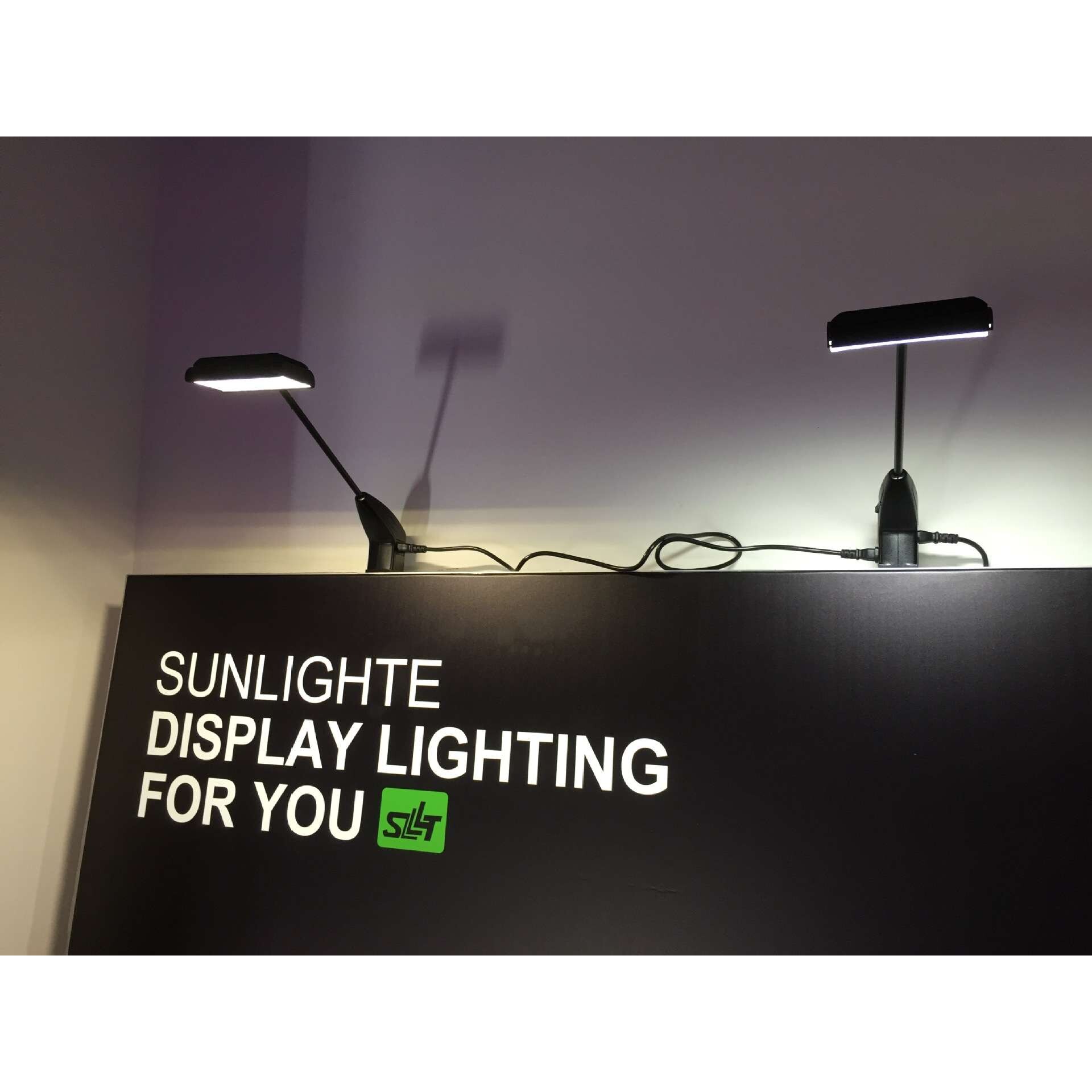 出口110V展览射灯 拉网展架LED长杆灯具 夹子灯 特装标摊展示专用