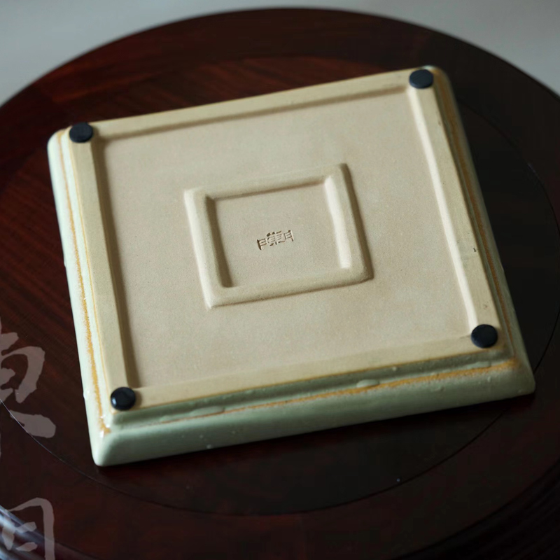 东门 第34款 四象 水底 釉水托盘  花盆托 架子