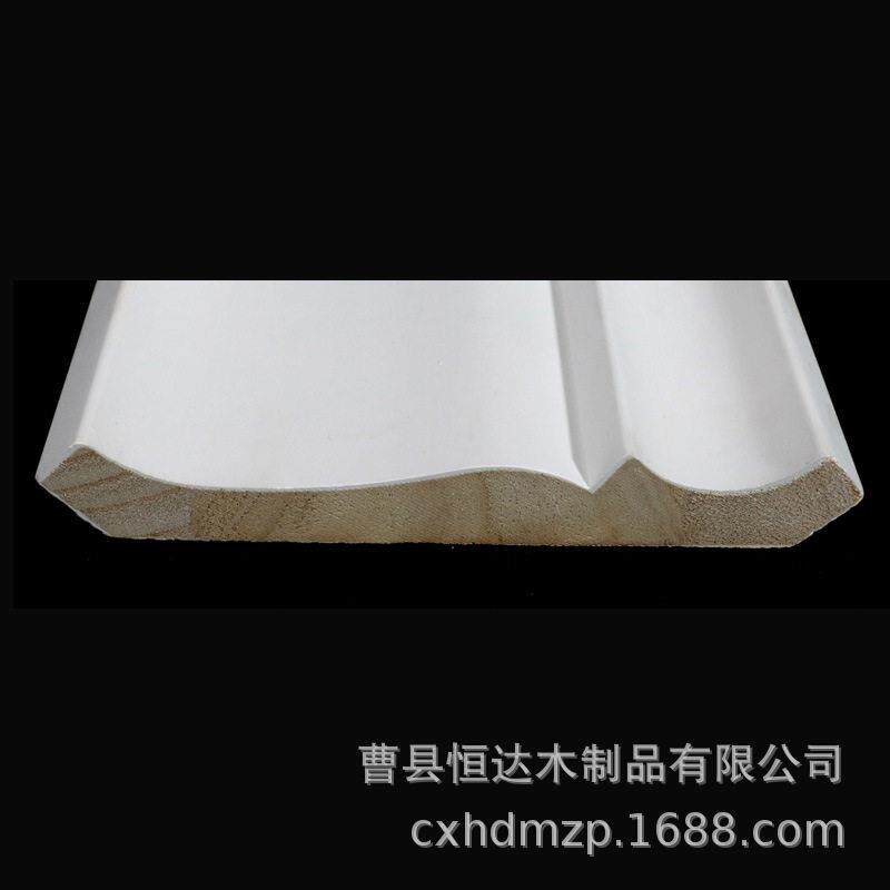 厂家供应木制踢脚线建筑材料桐木多层涂泥门套线口线平板线条
