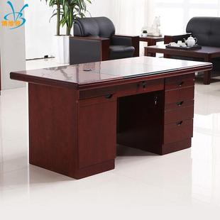 办公家具办公家具实木贴皮办公桌 1.4米电脑桌现货 简约老板桌1.2