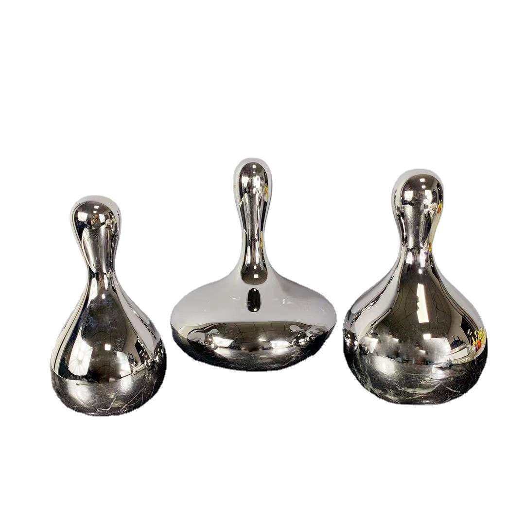 现代简约玻璃银色滴水造型摆件样板间客厅电视柜软装饰品摆设,电子元器件市场,其它元器件,淘宝优惠券,粉丝福利购,淘宝优惠卷