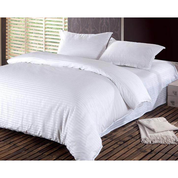 酒店床上用品 宾馆套件 客栈全棉缎条三/四件套