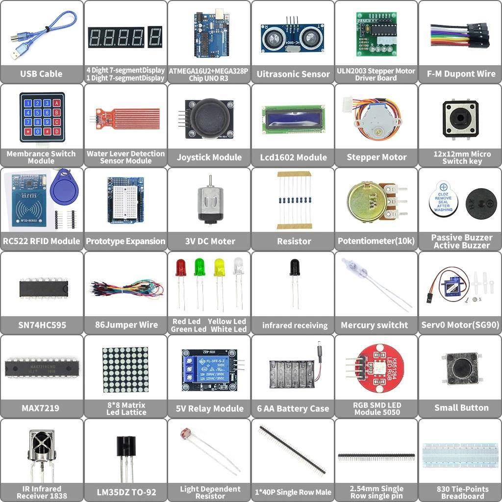 One R3启动套件 伺服/1602液晶显示器