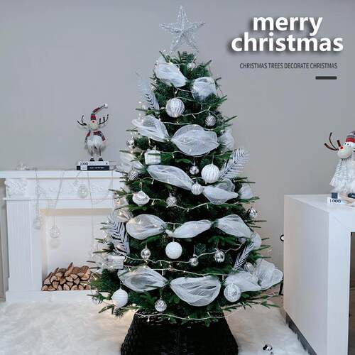 绿色圣诞树套餐圣诞节装饰加密高档Christmas tree仿真树装饰摆件