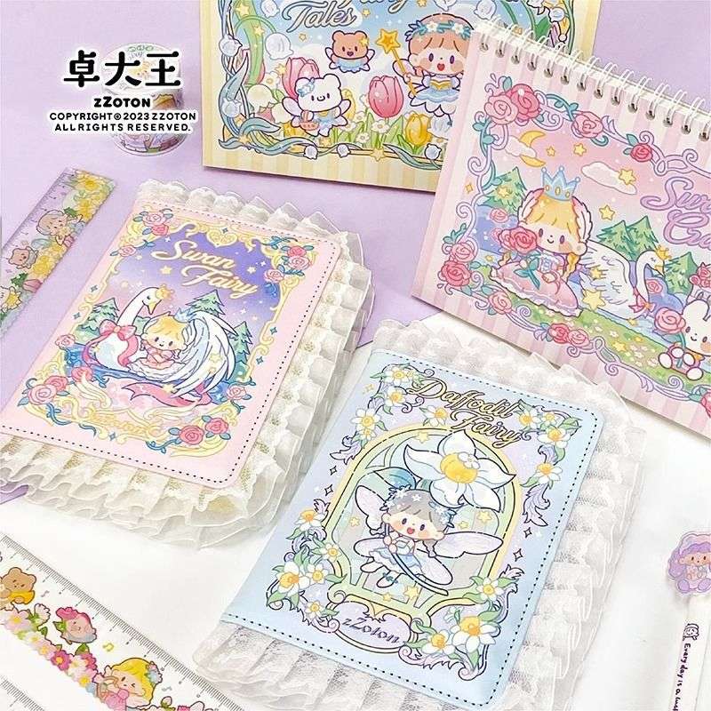 卓大王【小小阿卓精灵蕾丝花边手帐本】方格内页手账可爱学生笔记