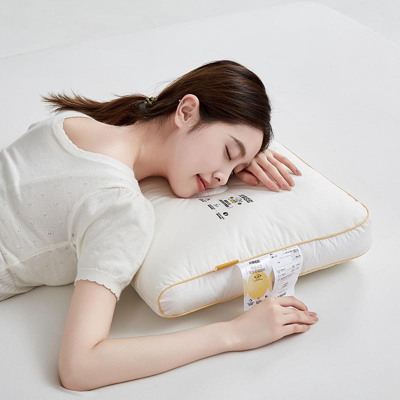 大豆纤维分区护颈枕头助睡眠护颈椎枕芯学生宿舍单人家用一对整头