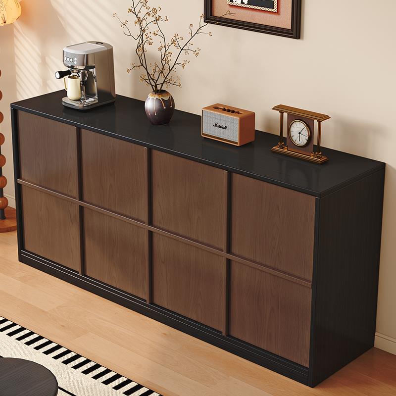 中古餐边靠墙一体储物客厅茶水家用轻奢斗卧室床纳斗柜客厅五斗柜