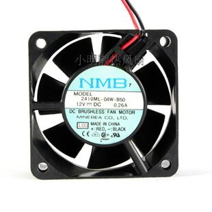NMB 6025 6CM 12V0.26A双滚珠大风量机箱CPU风扇2410ML-04W-B50