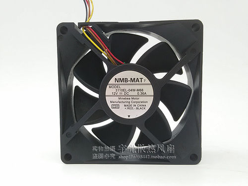 NMB 8CM 8025 12V 0.36A 3110EL-04W-M66 温控/静音机箱散热风扇
