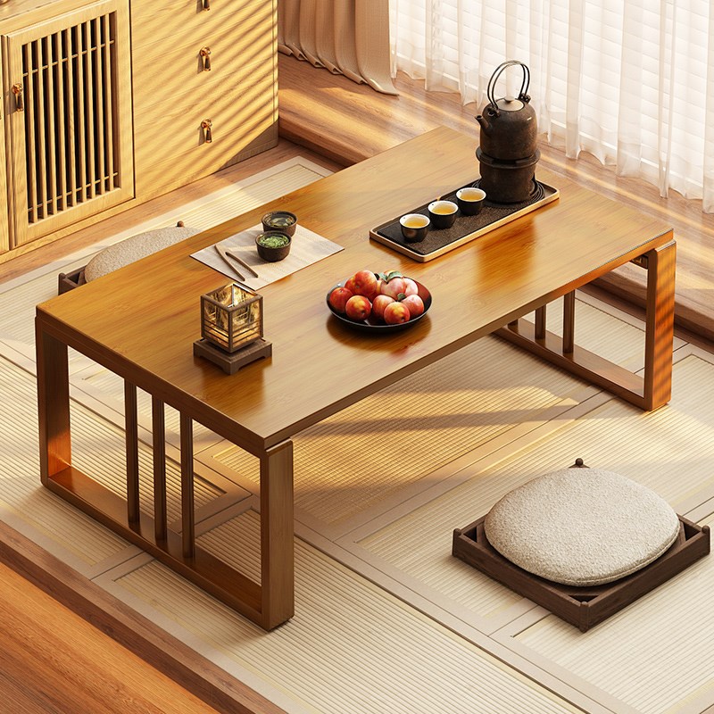 加固矮桌子小茶几日式榻榻米炕桌轻奢简约炕几卧室Y坐地矮桌家用