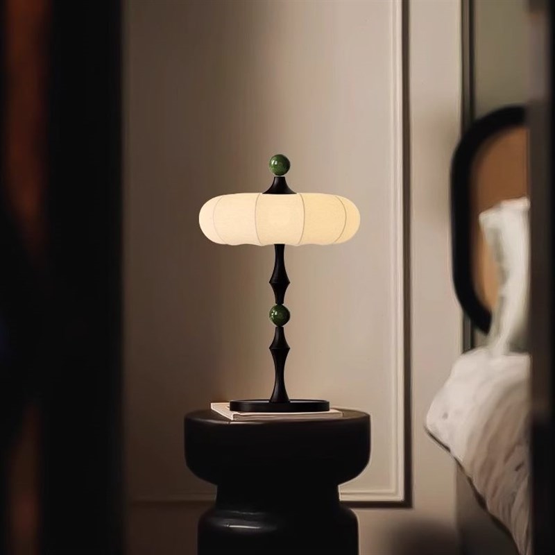 复古高级床头台灯古风中具新款卧室氛围灯书房装饰U民宿灯2024