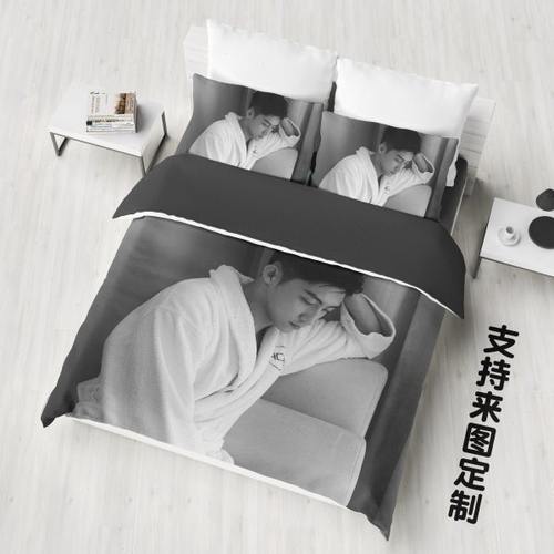 来图定做黄景瑜许魏洲床单被套枕头套单人0.9/1.2M学生宿舍床被单