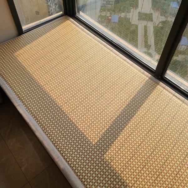 加厚凉席飘窗垫窗台垫子定制婴儿爬行榻榻米地垫卧室藤席床垫定制