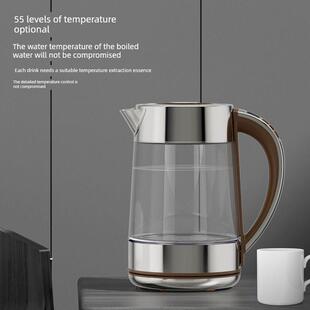 304不锈钢玻璃 带保温一体化全自动水壶 电热水壶 德国双立式