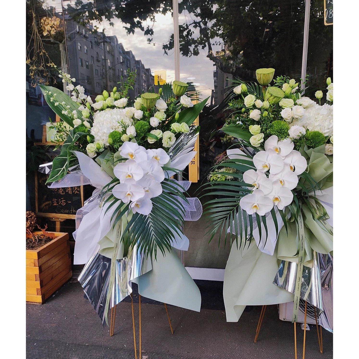 高端开业花篮鲜花全国同城大麦全国速递上海广州北京乔迁花篮开张