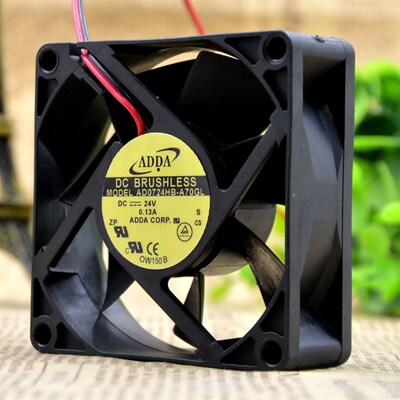 ADDA AD0724HB-A70GL 7厘米/CM 7025 24V 0.13A 7cm 变频器风扇
