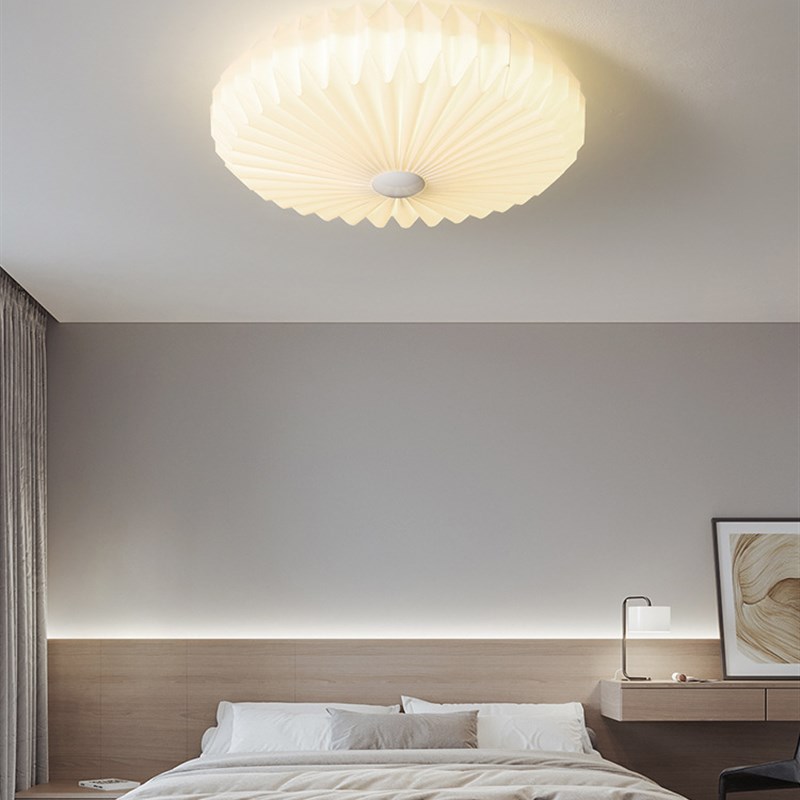 日式卧室吸顶灯简约现代书房次卧灯D北欧风格网红主卧云朵灯具厂