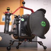 摄影微单相机海影云台下深潜三角蛙录三角架壳水支撑防水支架潜水