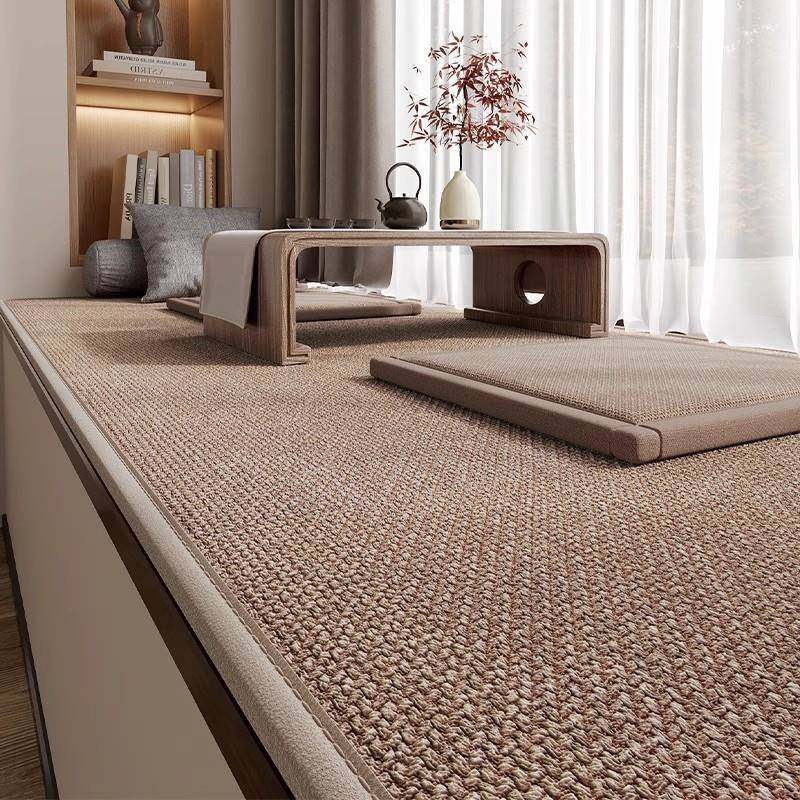 飘窗垫窗台垫朴素简约棉麻风格四季通用薄款防滑耐磨卧室阳台坐垫