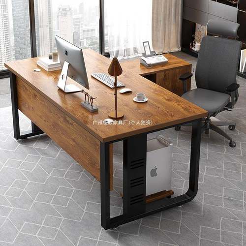 办公桌老板桌简约现代大班台办公室经理电脑桌简易单人位主管桌子