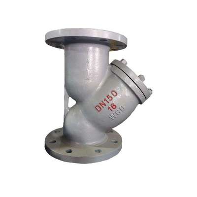 铸钢法兰Y型过滤器GL41H-16C不锈钢网子100目Flanged Y-strainer