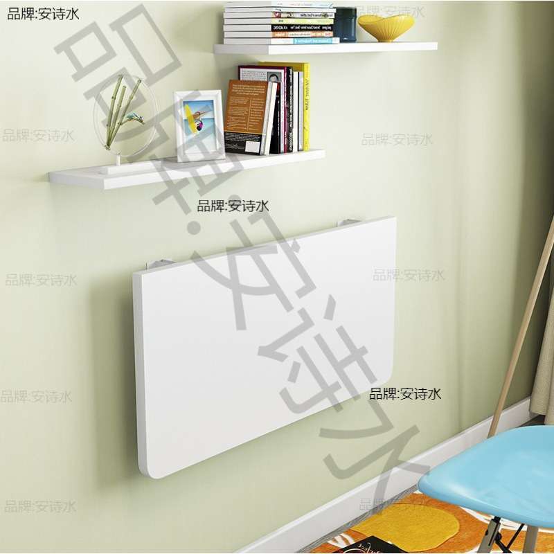 壁挂折叠桌餐桌上墙宿舍化妆桌窗边钢木桌书桌储物客厅桌椅吧台椅
