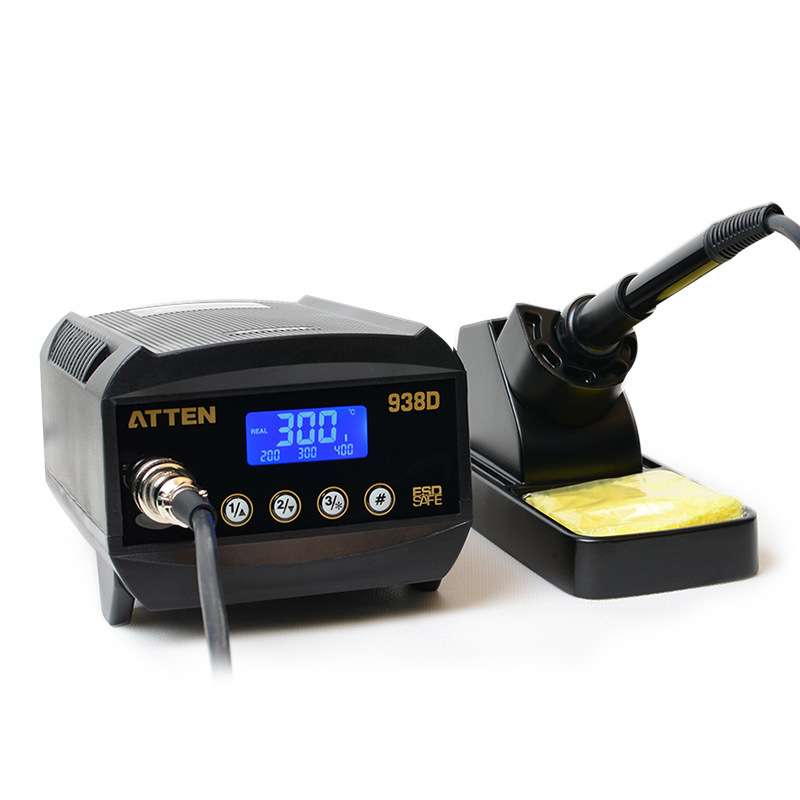 安泰信电烙铁AT938D工业级数显防静电恒温焊台AT989D焊锡工具套装