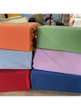 纯棉亲肤色织床笠浅蓝色180x200cm橡皮筋固定