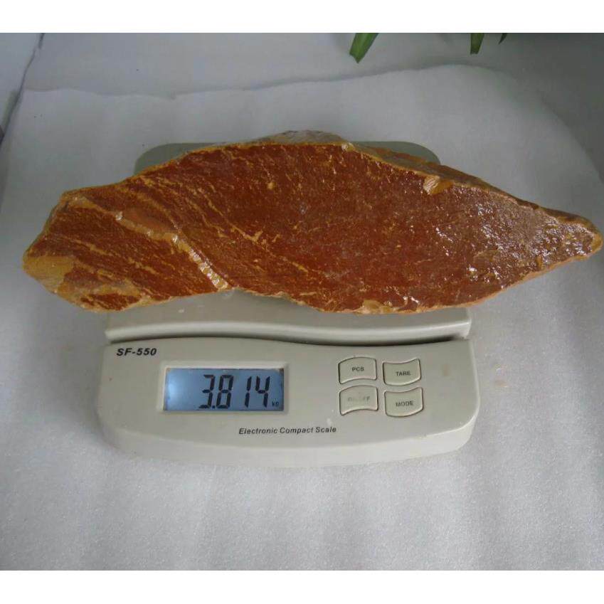 1号叶腊石黄摆件石料印章原石料篆刻雕刻石料3.8公斤
