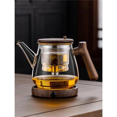 2024新款飘逸杯泡茶壶全玻璃内胆过滤茶水分离泡茶杯办公室冲茶器