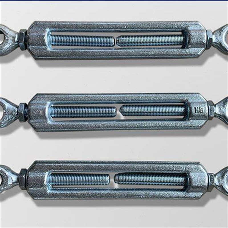 钢丝绳紧线器螺旋扣KD/KOOD船用国标开体模锻T花兰螺丝花篮螺栓