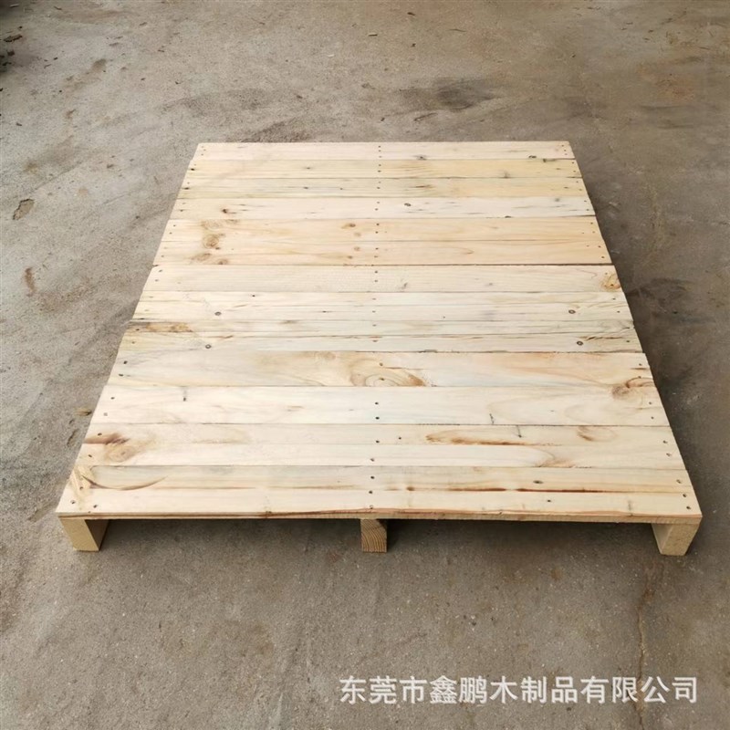 厂家供应b实木卡板两面进叉木栈板叉车木托盘防潮板地台板