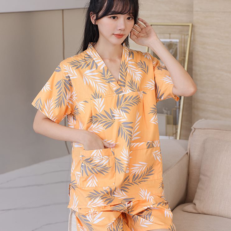 浴衣芈套装亲子竹洗浴桑拿汗蒸服女男款纯棉家居睡衣大码情侣款