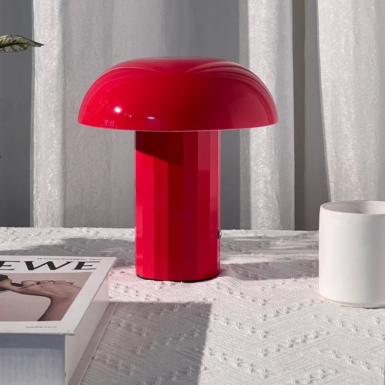 意大利设计师蘑菇充电便携式台灯户外触摸调光氛围卧室床头小夜灯