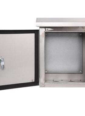 户外空箱子监控箱201不锈钢防水304抱箍室外电控箱配电机箱控制箱