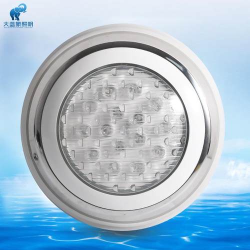 壁挂式不锈钢泳池灯led灌胶七彩rgb无线遥控水池灯景观氛围水下灯