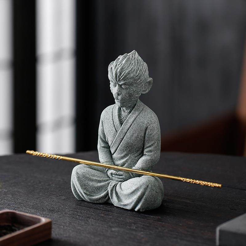 禅意孙悟空修得正果茶宠摆件国潮齐天大圣美猴王家居客厅桌面装饰,鲜花速递/花卉仿真/绿植园艺,割草机/草坪机,淘宝优惠券,粉丝福利购,淘宝优惠卷