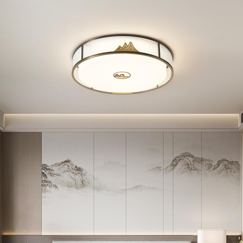 新中式卧室房间主灯现代简约大气国风轻奢餐厅书房茶室LED吸顶灯