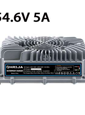 防水IP67 54.6V5A高品质防水电池充电器13串 锂离子电池充电器