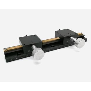 燕尾槽型位移平台滑台 2长行程齿轮齿条式 X轴LWX40 L300