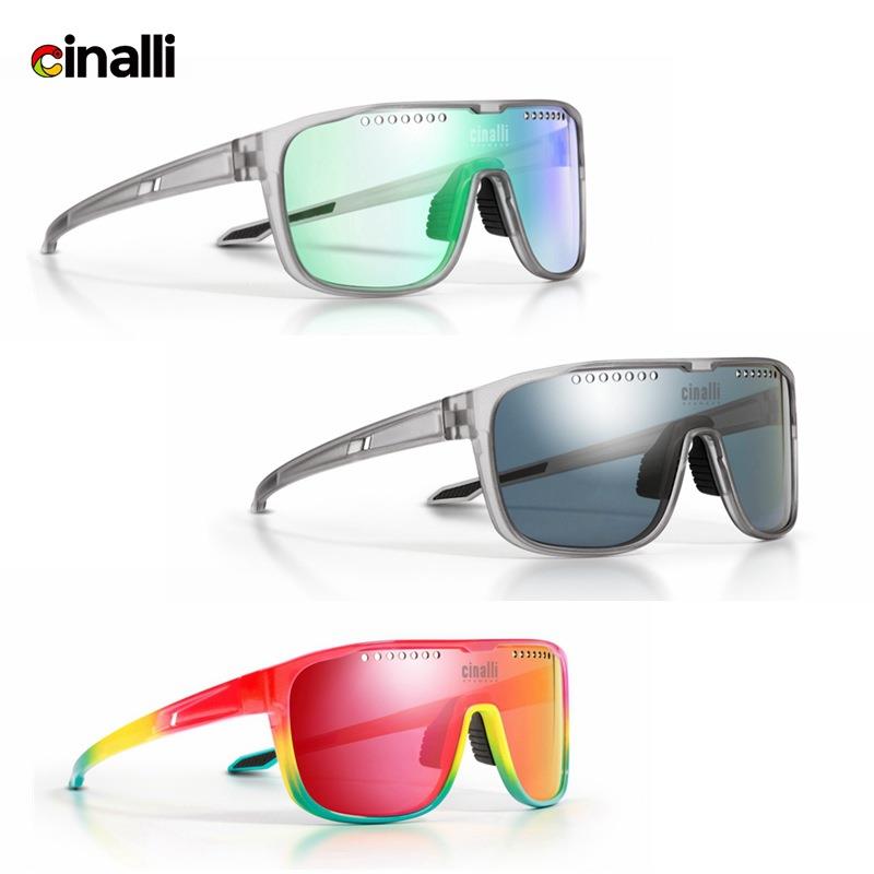 Cinalli奇纳利骑行眼镜自行车变色防风户外跑步偏光全天候太阳镜