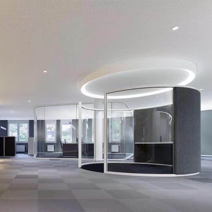 圆弧玻璃隔断墙双面超白隔音玻璃弧形现代设计隔断墙美观实用兼具,鲜花速递/花卉仿真/绿植园艺,割草机/草坪机,淘宝优惠券,粉丝福利购,淘宝优惠卷