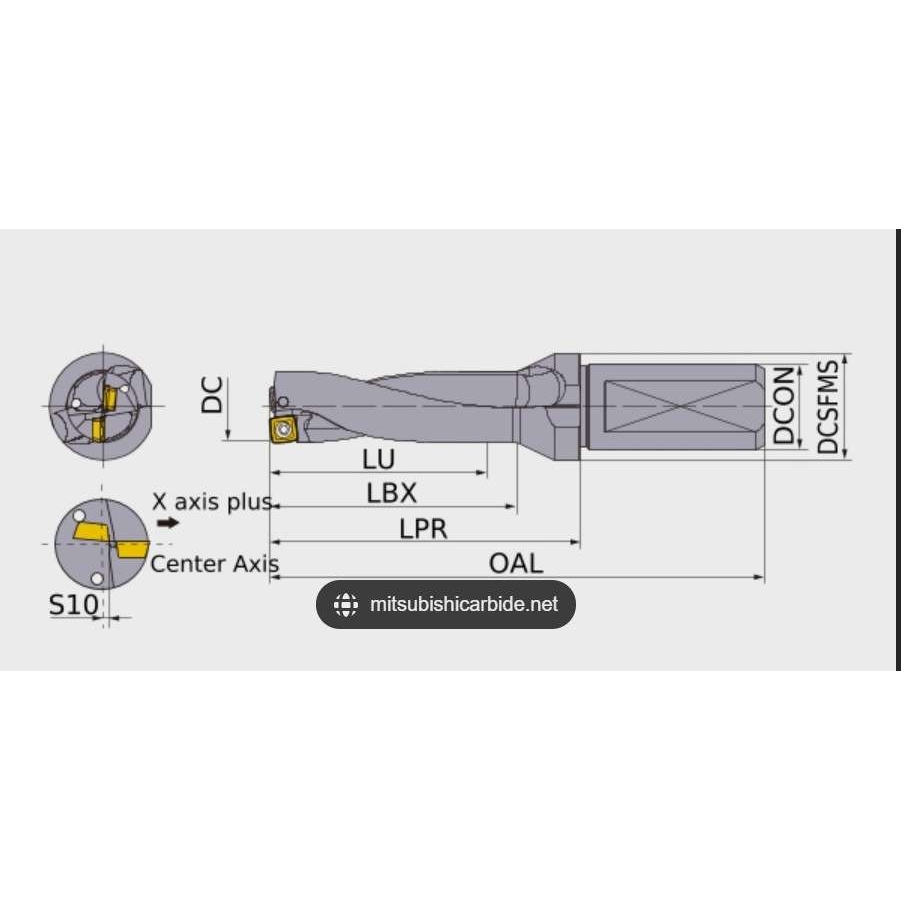 Mitsubshi MVX Drill 快速钻 U钻