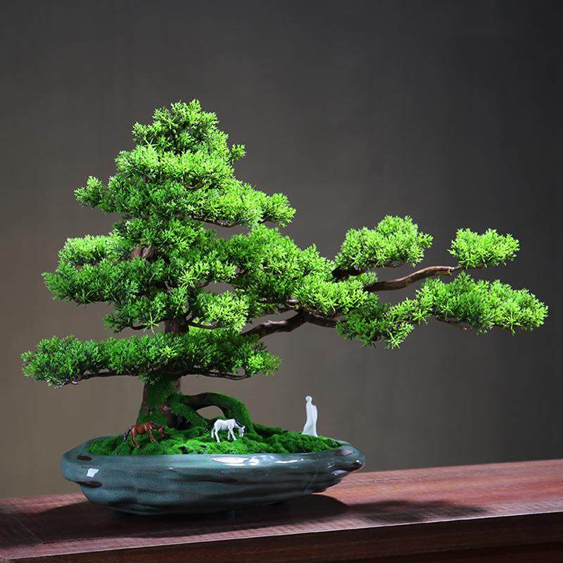 仿真迎客松新中式盆景摆件客厅办公绿植实木树根酒店装饰玄关造景,鲜花速递/花卉仿真/绿植园艺,割草机/草坪机,淘宝优惠券,粉丝福利购,淘宝优惠卷