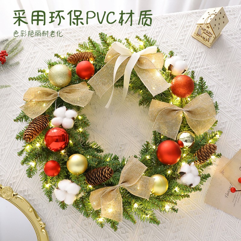 复活节爆b款门口挂饰装饰品花环藤条景区商场商店花环门挂酒店场