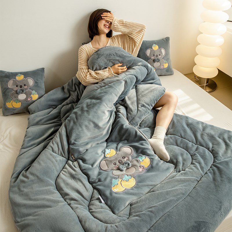 加厚两用抱枕被靠垫枕头被午休空调被车载沙M发办公室卡通学生宿