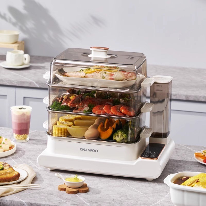 德国新款大容量可预约电蒸锅多功能家用三层多层蒸U箱蒸煮炖一体