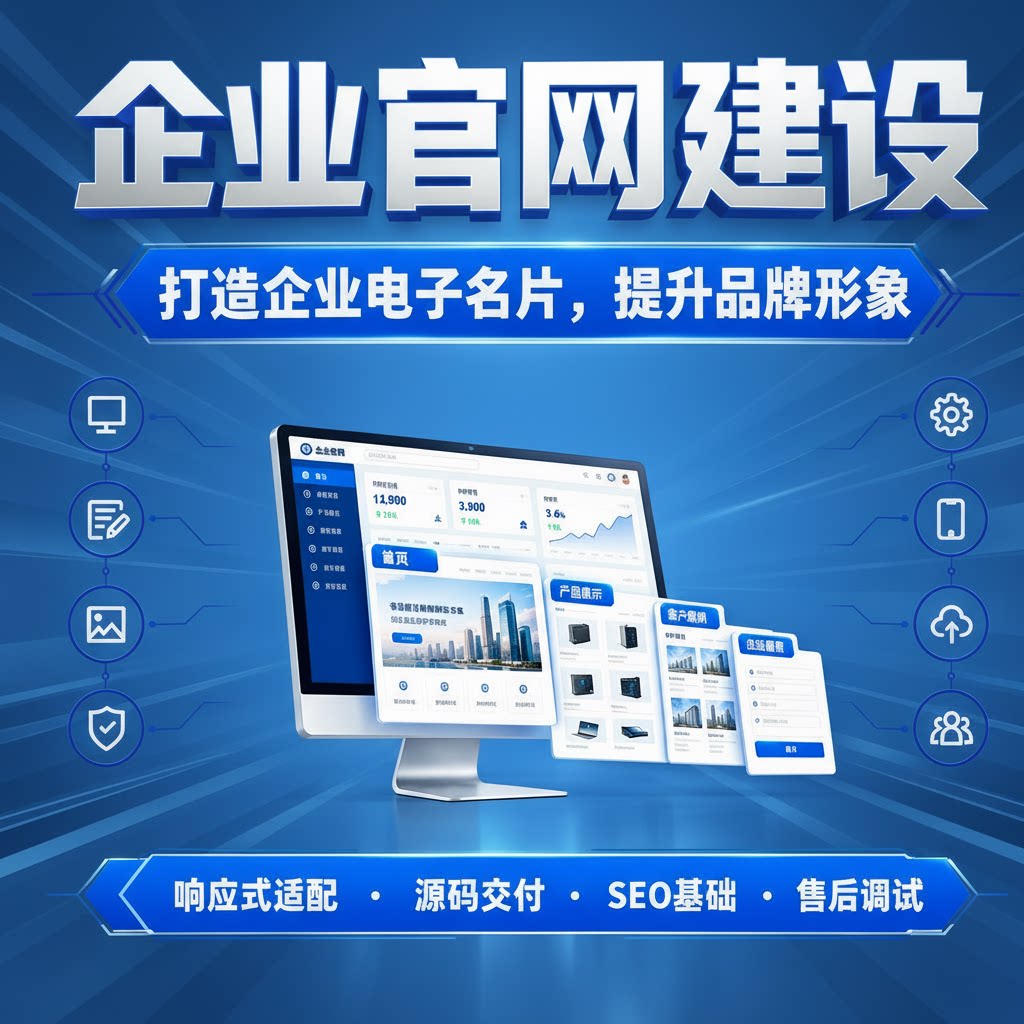 企业官网定制开发 公司网站建设 展示型官网 响应式网站源码制作