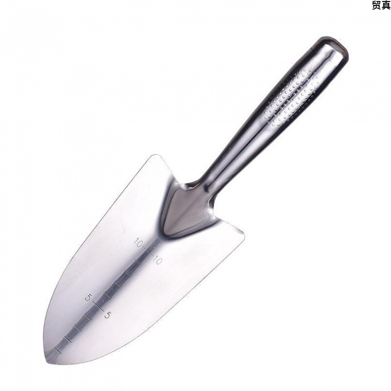 新款不锈钢小铲子种花工具铲子花园农用铁锹铁铲农具花铲