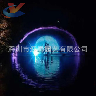 新型大型水幕电影水幕喷泉水幕投影水上全息投影喷泉上门勘察安装